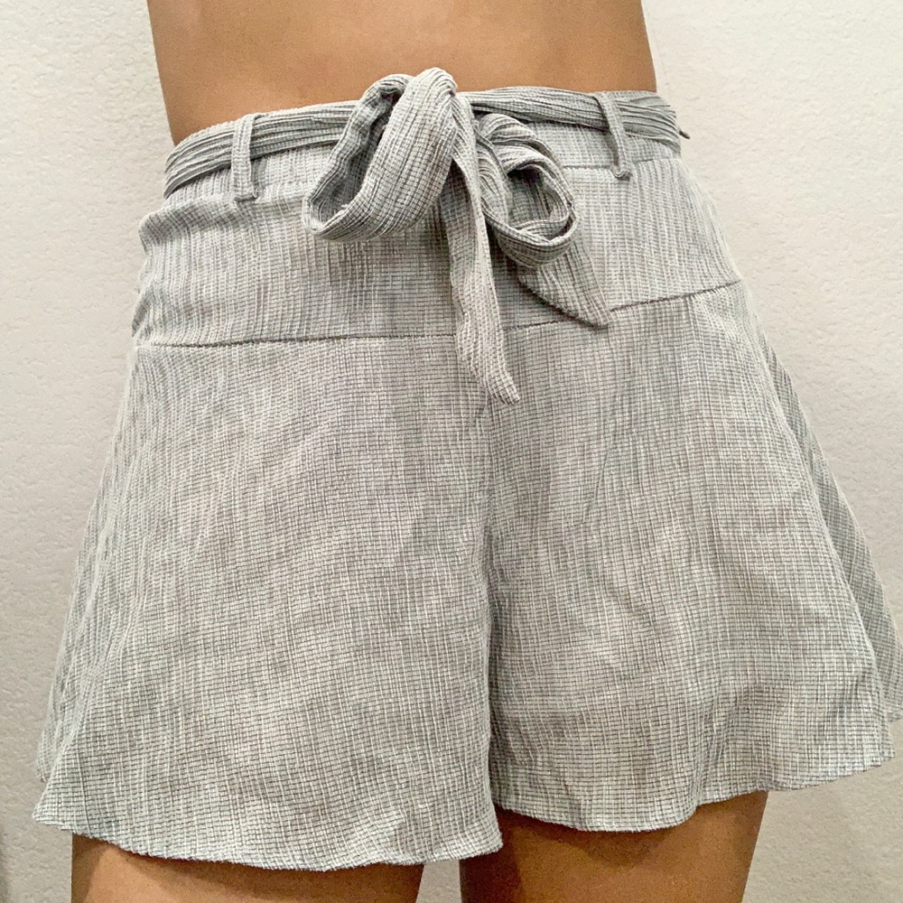 Privacy Please Front Tie Shorts